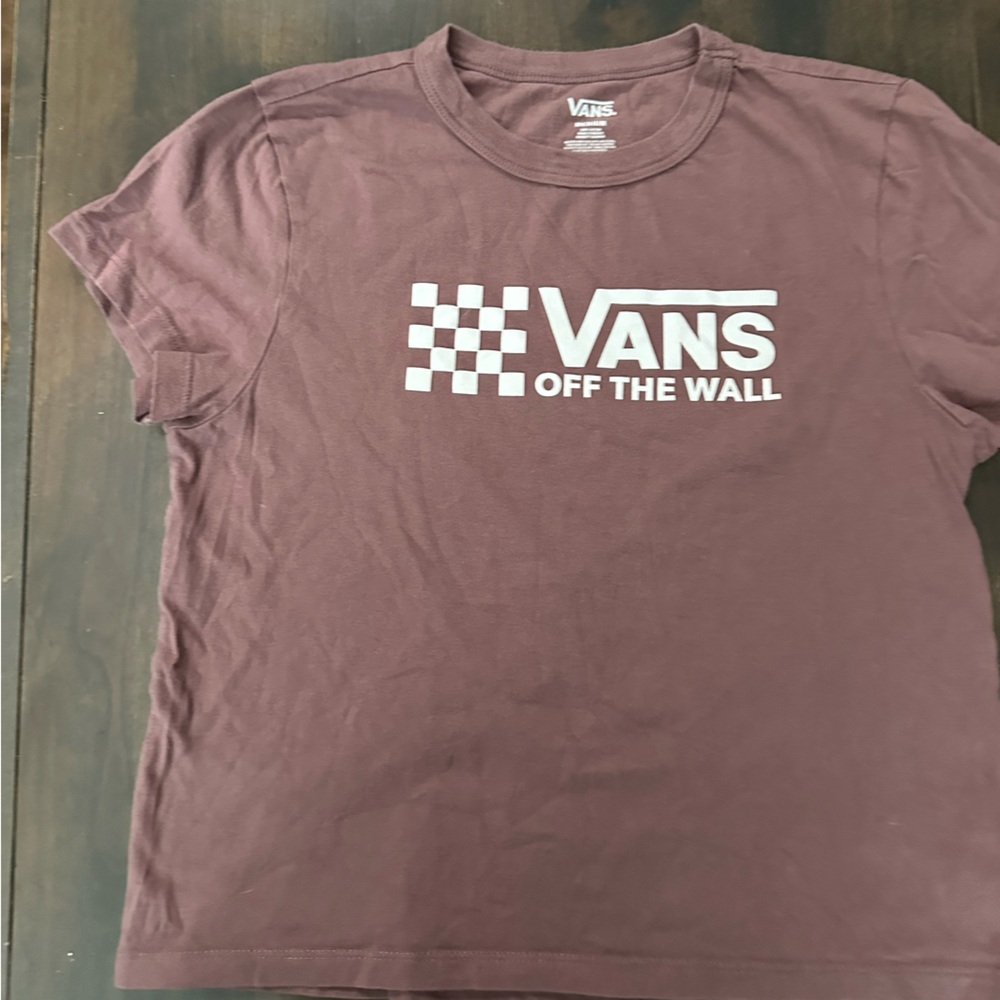 Vans Brown Short Sleeve Tee with Classic Logo